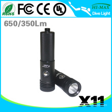 2015 New Portable Narrow Light Beam Diving Flashlight